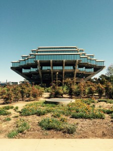 The Geisel Library at UC San Diego, right around the corner from the Supercomputer Center.